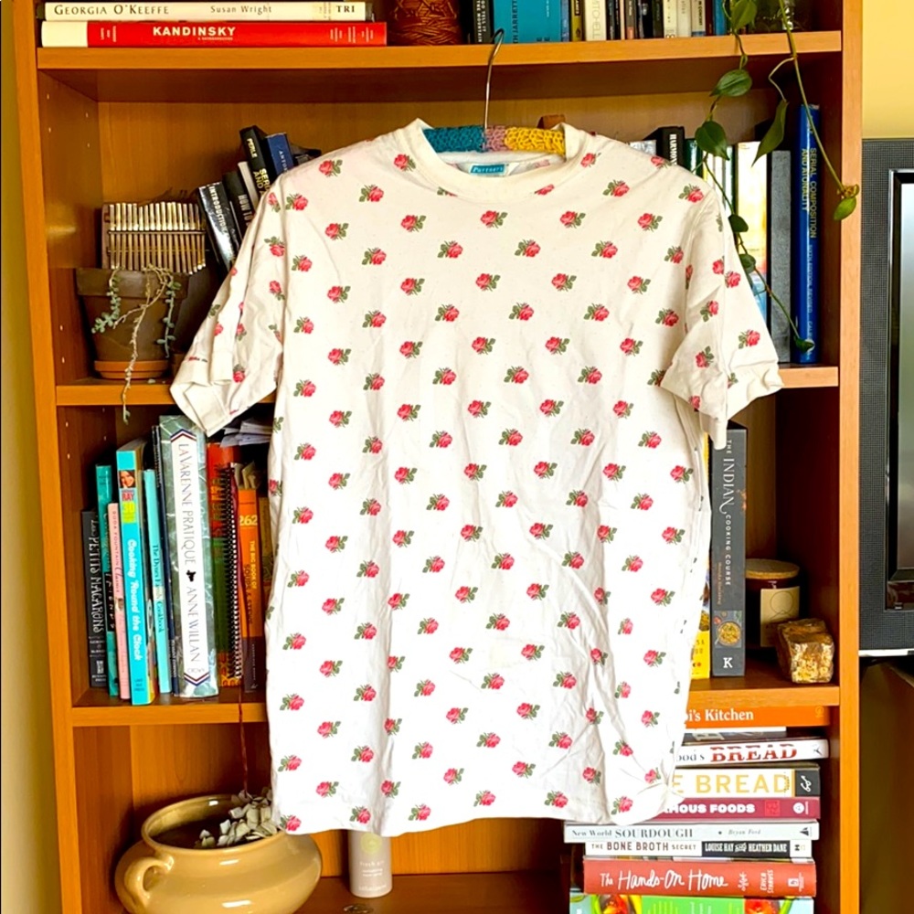 Vintage Pointelle Rose Top